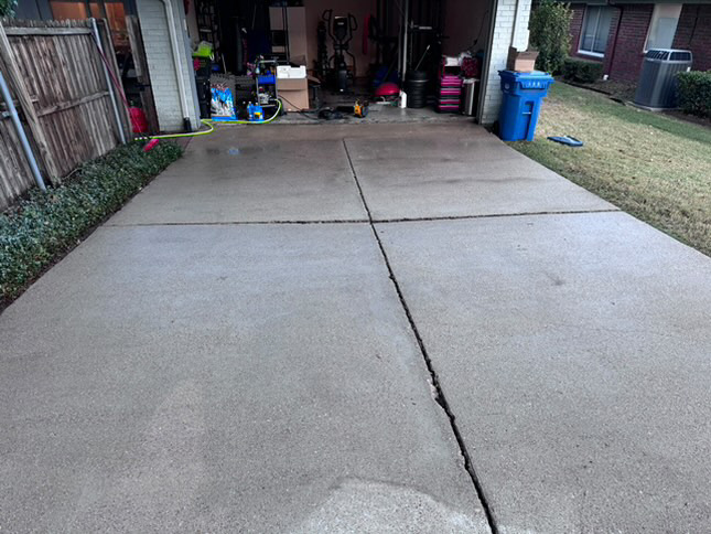 Driveway pressure wash